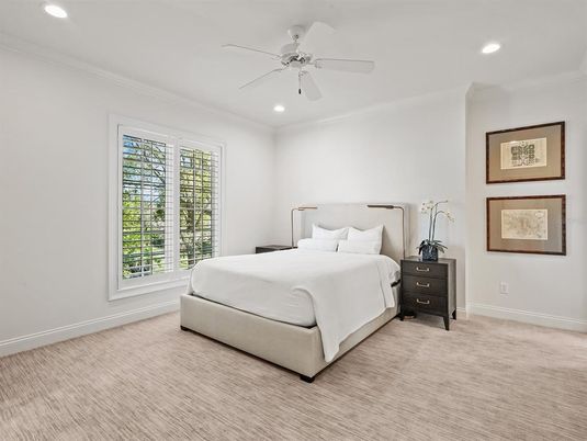 Bedroom, Interior, Recessed Lighting