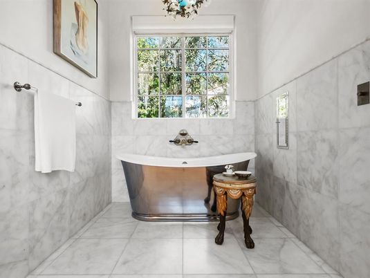 Bathroom, Free Standing Baths, Interior, Marble, Marble Walls