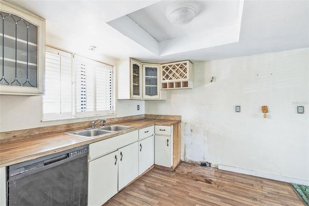 Interior, Kitchen, Wood Texture Flooring