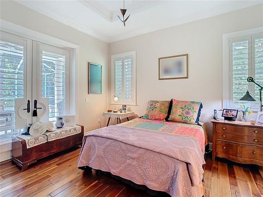 Bedroom, Interior, Wood Texture Flooring