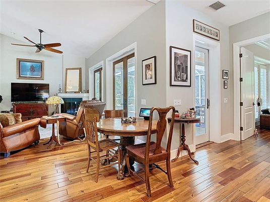 Dining room, Interior, Living room, Wood Texture Flooring