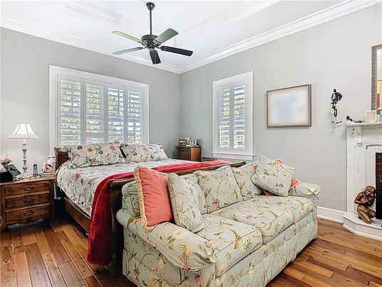 Bedroom, Interior, Wood Texture Flooring