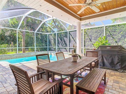 Dining room, Glass Ceilings, Interior, Pool, Sun Room, Wooden Ceilings