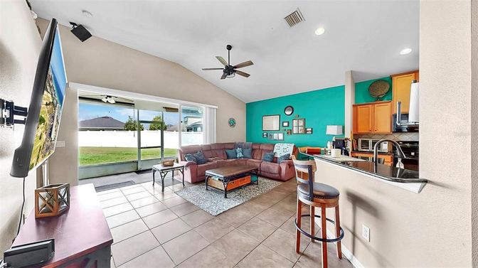 Interior, Kitchen, Living room, Recessed Lighting