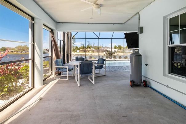 Dining room, Glass Ceilings, Interior, Pool, Sun Room