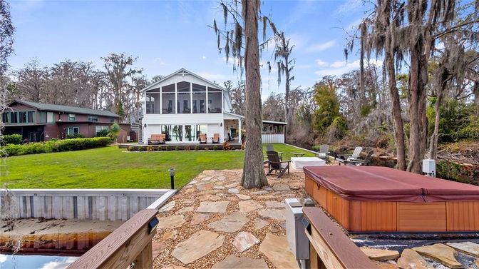 Backyard, Exterior, Hot Tub