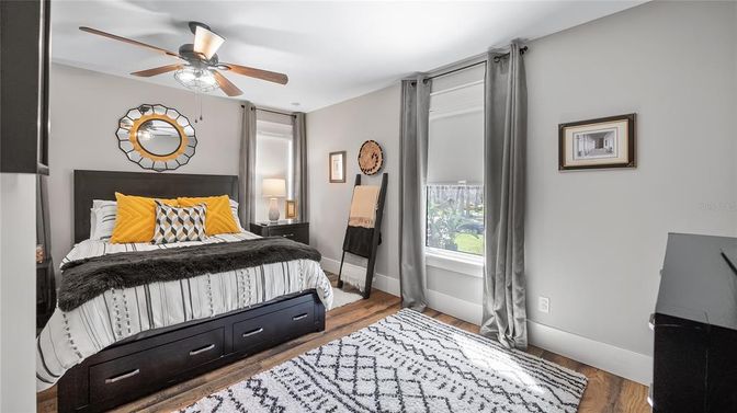 Bedroom, Interior, Wood Texture Flooring