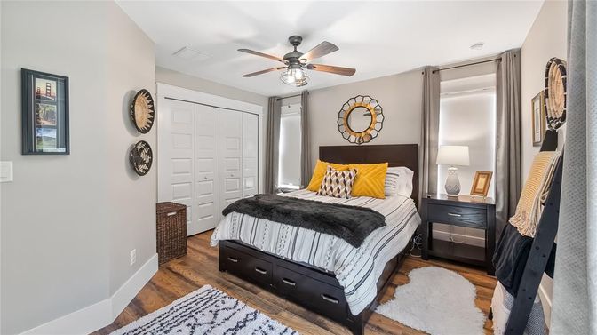 Bedroom, Interior, Wood Texture Flooring