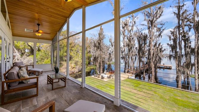 Interior, Sun Room, Wooden Ceilings