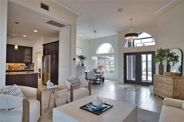 Dining room, Interior, Kitchen, Living room, Pendant Lights, Recessed Lighting
