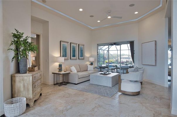 Interior, Living room, Recessed Lighting