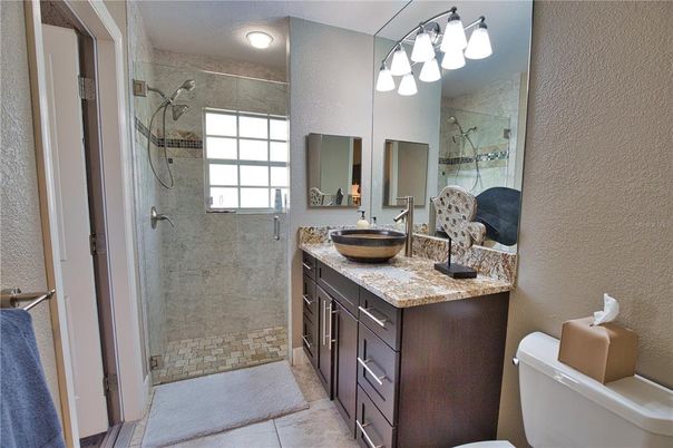 Bathroom, Dual Sink Vanities, Glass Shower, Interior