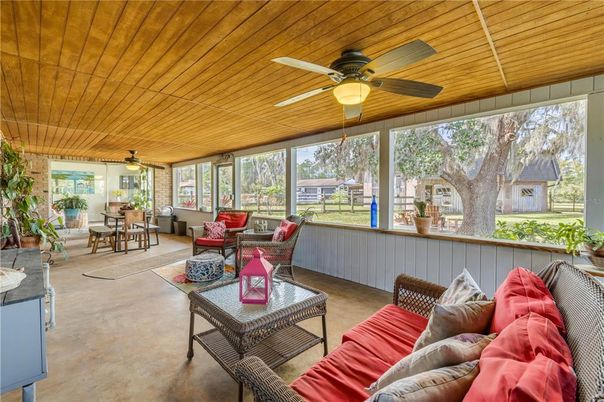 Dining room, Interior, Living room, Sun Room, Wooden Ceilings