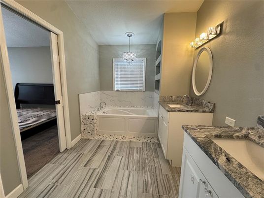 Bathroom, Chandelier, Dual Sink Vanities, Interior