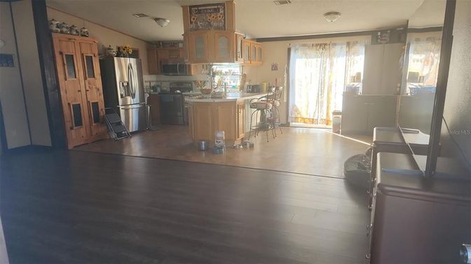 Interior, Kitchen, Wood Texture Flooring