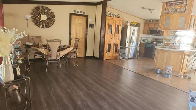 Dining room, Interior, Kitchen, Wood Texture Flooring