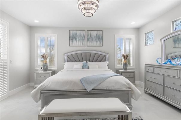 Bedroom, Interior, Recessed Lighting