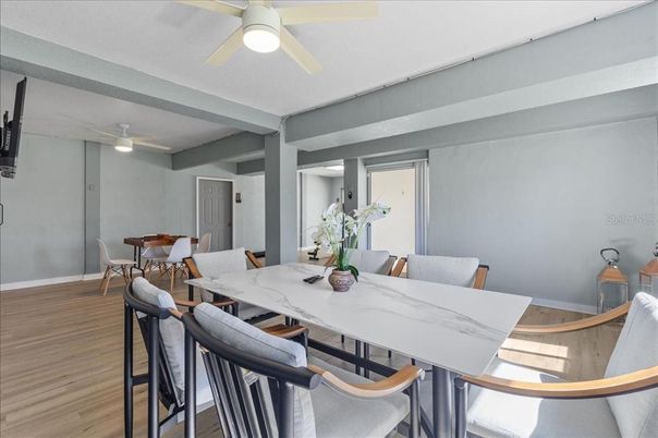 Dining room, Interior, Wood Texture Flooring