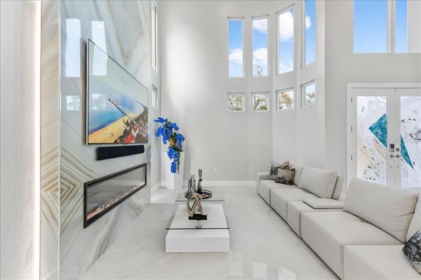 Fireplace, Interior, Living room, Marble