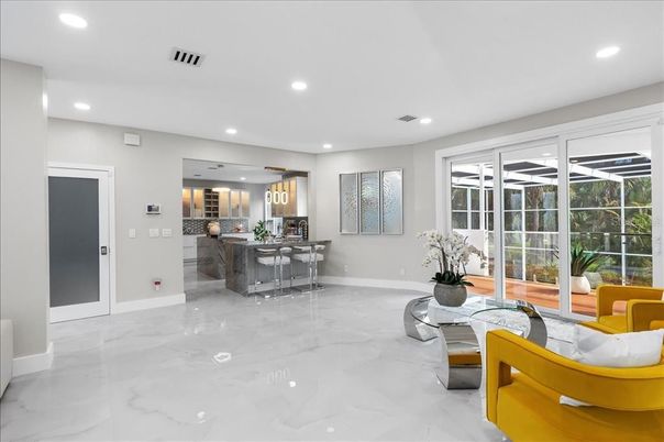 Interior, Living room, Marble, Recessed Lighting