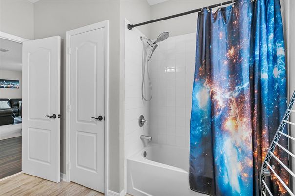 Bathroom, Interior, Wood Texture Flooring