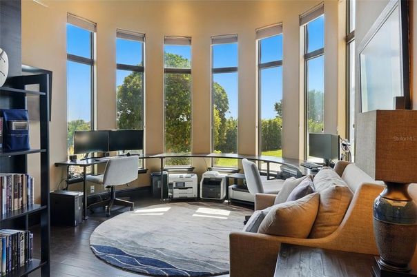 Home Office, Interior, Wood Texture Flooring