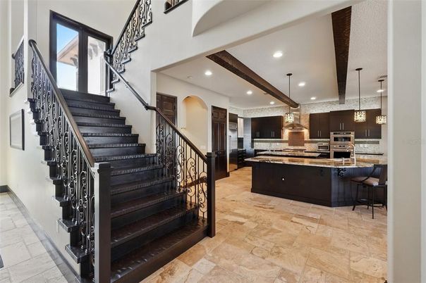 Interior, Kitchen, Pendant Lights, Recessed Lighting, Stainless Steel Appliances