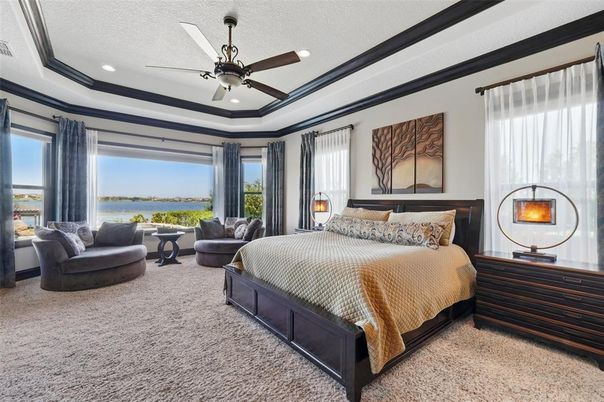 Bedroom, Interior, Recessed Lighting, Water