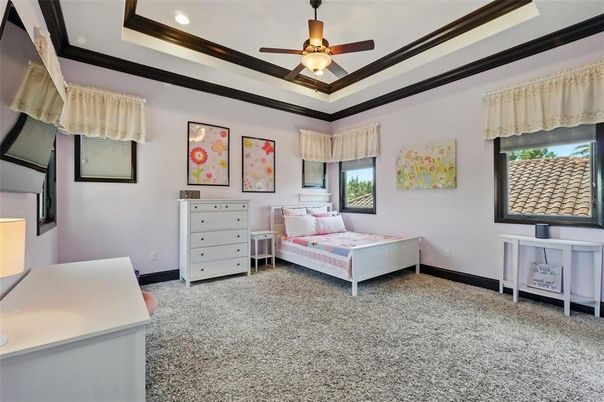 Bedroom, Interior, Recessed Lighting