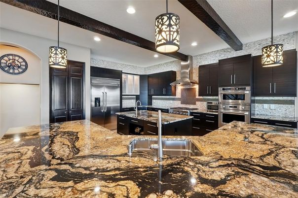 Interior, Kitchen, Pendant Lights, Recessed Lighting, Stainless Steel Appliances