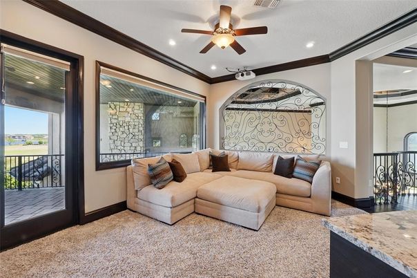Interior, Living room, Recessed Lighting