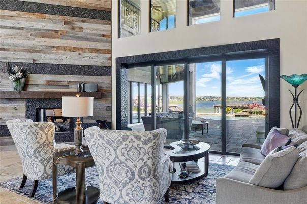 Interior, Living room, Water, Wooden Walls