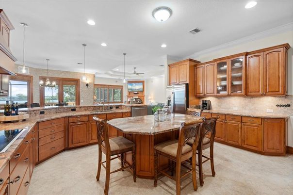 Interior, Kitchen, Pendant Lights, Recessed Lighting, Stainless Steel Appliances