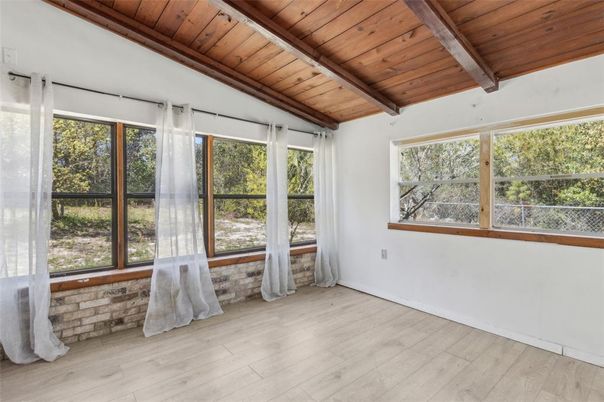 Empty room, Interior, Wooden Beams, Wooden Ceilings, Wood Texture Flooring