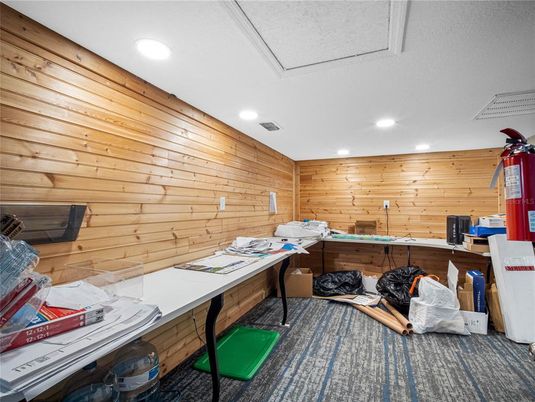 Interior, Recessed Lighting, Wooden Walls