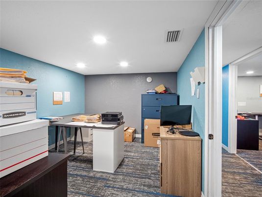 Home Office, Interior, Recessed Lighting