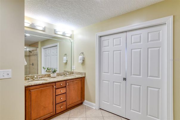 Bathroom, Dual Sink Vanities, Glass Shower, Interior