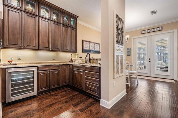 Interior, Kitchen, Wood Texture Flooring