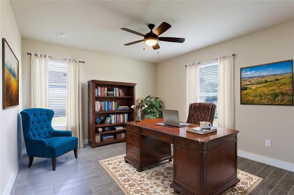 Home Office, Interior, Wood Texture Flooring
