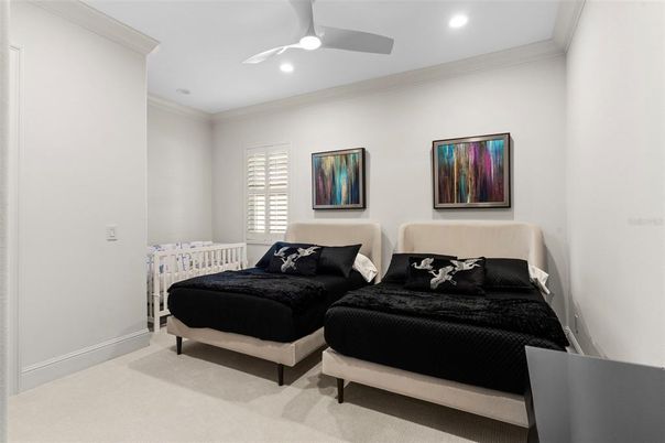 Bedroom, Interior, Recessed Lighting