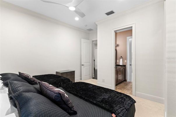 Bedroom, Interior, Recessed Lighting