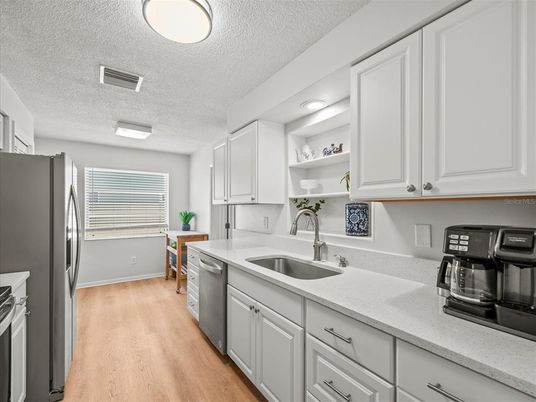 Interior, Kitchen, Wood Texture Flooring