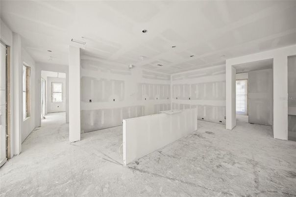 Empty room, Interior, Recessed Lighting