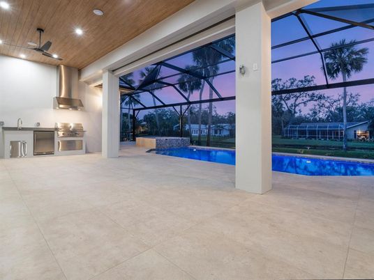 Glass Ceilings, Interior, Pool, Recessed Lighting, Sun Room, Wooden Ceilings