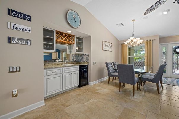 Chandelier, Dining room, Interior, Recessed Lighting