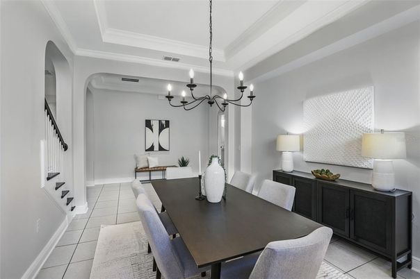 Chandelier, Dining room, Interior