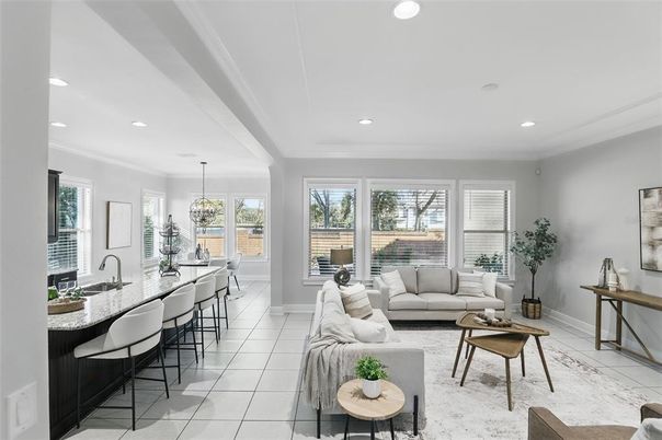 Interior, Kitchen, Living room, Pendant Lights, Recessed Lighting