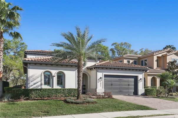 Attached, Exterior, Facade, Mediterranean
