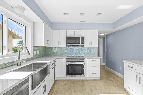 Interior, Kitchen, Recessed Lighting, Stainless Steel Appliances