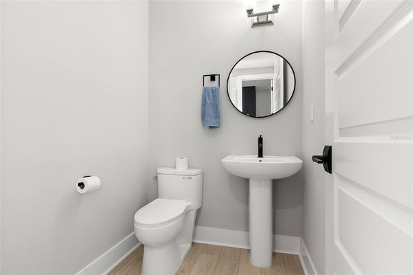 Bathroom, Interior, Wood Texture Flooring